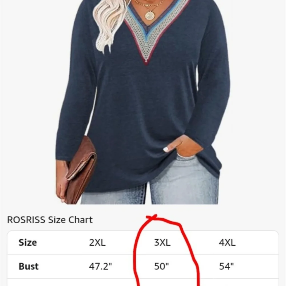 🌻| Spring Clearance| Elegant Navy V-Neck Women's Top - Picture 5 of 5